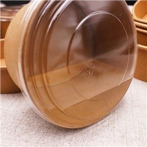 Disposable Kraft Paper Bowl With Lid